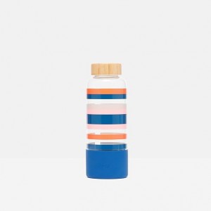 Multicolored Stripes Borosilicate Glass Water bottle 600ml