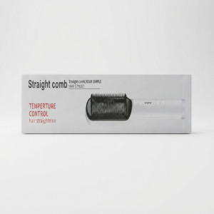 Straight Comb Hair Straightening Brush and Hair Stylist