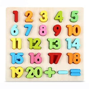 Premium Wooden 123 Numbers Puzzle Toy, Educational and Learning Toy
