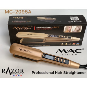 Mac Hair Straightener 480F Fast Heating Customized Titanium Flat Iron Professional For Salon