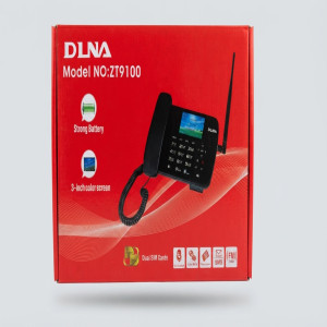 DLNA ZT9100 GSM Fixed Wireless Desktop Phone with Color Screen and Dual SIM Support