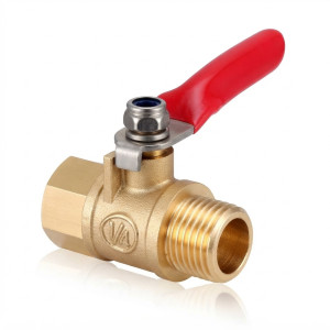 Brass Male and Female Mini Ball Valve 1/4 Inch