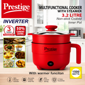 Prestige Inverter Multi-Cooker (3.2L) - 1500W Non-Stick Pot