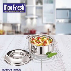 Max Fresh Royal Stainless Steel Casserole Insulated Hot Pot