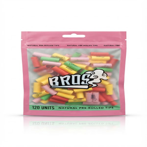 BROS Natural Pre-Rolled Smoking Filter Tips - 120 Pcs