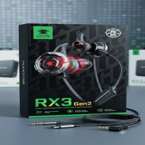 Plextone RX3 Gen II Gaming Earphones - Hi-Fi Metal Wired Earbuds