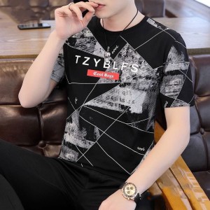 Printed Round Neck T-shirt For Men - 14