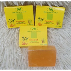 Aloe Vrea Dark Black Skin Lightening Temulawak Whitening Soap VitaminA C & E Face Body Skin Bath Soap