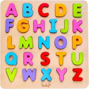 Educational Wooden Alphabet Puzzle for Toddlers - Preschool Learning Toy