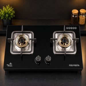 Fiesta 2-HB8625A Table Top Gas Stove 2 Burner Black