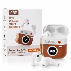 Q86 TWS Wireless Earbuds True Wireless Stereo Earphones with Digital Display Charging Case