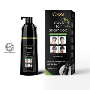 Dexe Black Hair Shampoo Bottle 400 ml bd