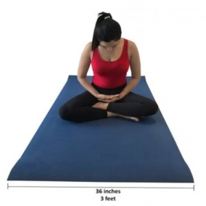 Yoga Mat 8mm 3 Feet*6 Feet - Blue color