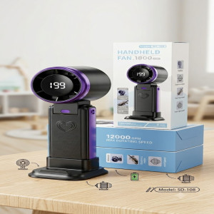 Portable Handheld Fan SD-108 – 1800mAh Rechargeable Desktop Fan