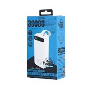 REMAX RPP-522 30000mAh Fast Charging Power Bank With LED Flashlight & Digital Display
