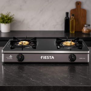 Fiesta 2-N10 Table Top Gas Stove 2 Burner Stainless Steel