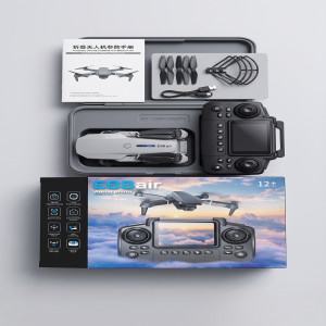 E88 Air Foldable Aerial Photography Drone with Screen Remote Controller and Storage Bag