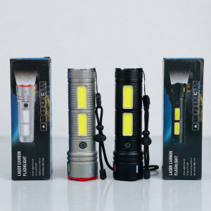 Laser Cannon COB LED Flashlight & Power Bank
