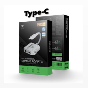 PLEXTONE GS1 2-In-1 Headphone Converter Type-C Interface Supports 60W Fast Charging for Mobile Phones and Tablets Easy Install Easy to Use