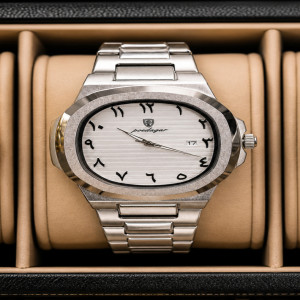 Premium Stainless Steel Wrist Watch Square Dial