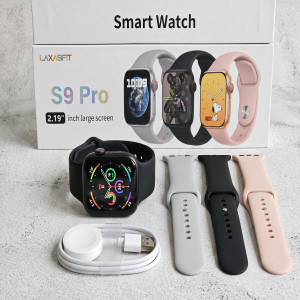 LAXASFIT S9 Pro Smart Watch - 2.19" Large Screen with Wireless Charging