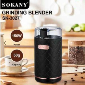 Sokany Electric Coffee Grinder Sk-3027, 150W + Azwaaa Bag