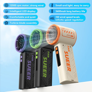 [S-17] Portable High-Speed Handheld Turbo Mini Fan