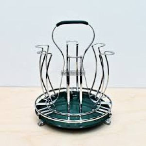 6 Hook Metal Glass Stand