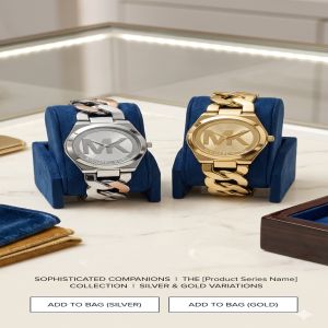 Michael Kors Stylish Twisted Watch For Women