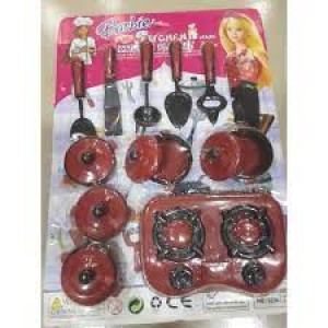 Baby Girl Barbie Kitchen Toys Set