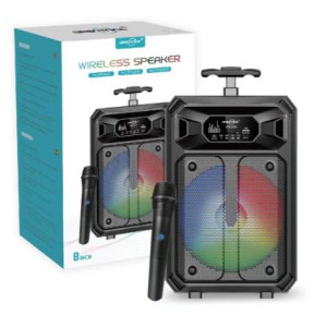8" BT SPEAKER BLUETOOTH GTS-2176 With MICROPHONE- LED lights