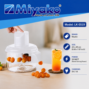 Electric Fruit Peeler Machine | Miyako LK-0519 | USB Rechargeable Peeler