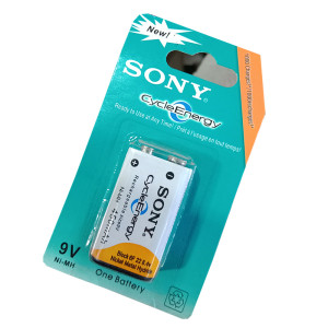 Sony Cycle Energy 9V Nickel-Metal Hydride (Ni-MH) Rechargeable Battery