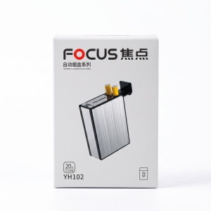 Focus YH102 Automatic Metal Cigarette Case (20 Sticks) – One-Hand Pop-Up Ejector Pocket Box