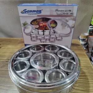 9 In 1 Stainless Steel Multipurpose Spice Box