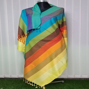 Arong rainbow biscoch shawl 07