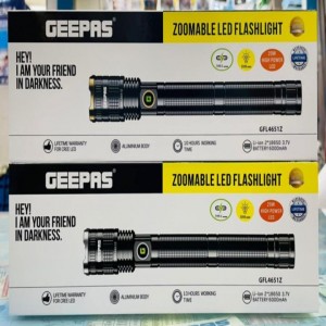 GEEPAS GFL4651Z Zoomable LED Flashlight