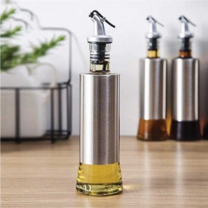 Stainless Steel Leak-proof Glass Oil Control Pot 500ml