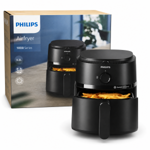 Philips 1000 Series 3.2L Air Fryer with Rapid Air Technology – Black