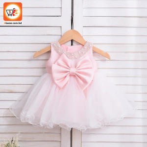 Hand work baby party dress