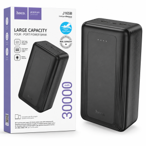 Hoco J165B 30000mAh 4-Port Power Bank – Large Capacity