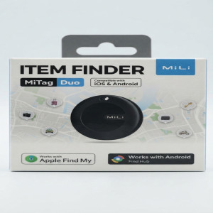 MiLi MiTag Duo Smart Bluetooth Item Finder & Tracker | iOS & Android Compatible