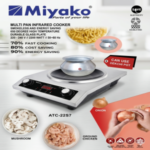 Miyako Multi Pan Infrared Cooker Model ATC-22S7 - 2200 Watt
