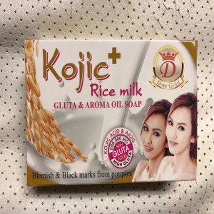 kojic rice milk gluta and aroma oil soap 160g