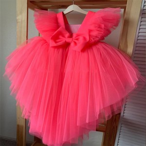 Baby Fluffy angel Dress Pink