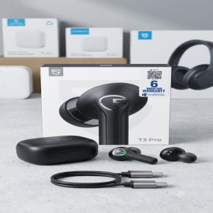 SoundPEATS T3 Pro Hybrid ANC Wireless Earbuds with 12mm Dynamic Driver