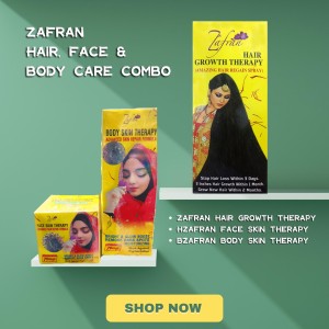 Zafran hair, face and body cream combo