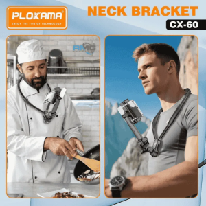 Plokama CX-60 Phone/Camera Neck Bracket, Hands Free Filming And Streaming