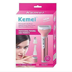 Kemei Shaver 4 in 1 Rechargeable Trimmer Women