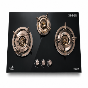 Fiesta 3-HB8901A Table Top Gas Stove 3 Burner Black